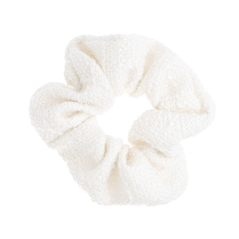 TWEED SCRUNCHIE OFF WHITE