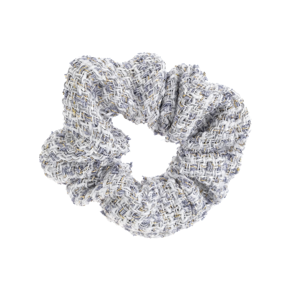 TWEED SCRUNCHIE STEEL BLUE TWEED SCRUNCHIE STEEL BLUE