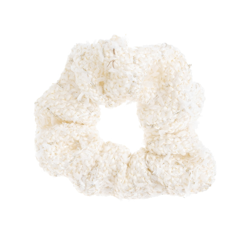 TWEED SCRUNCHIE VANILLA