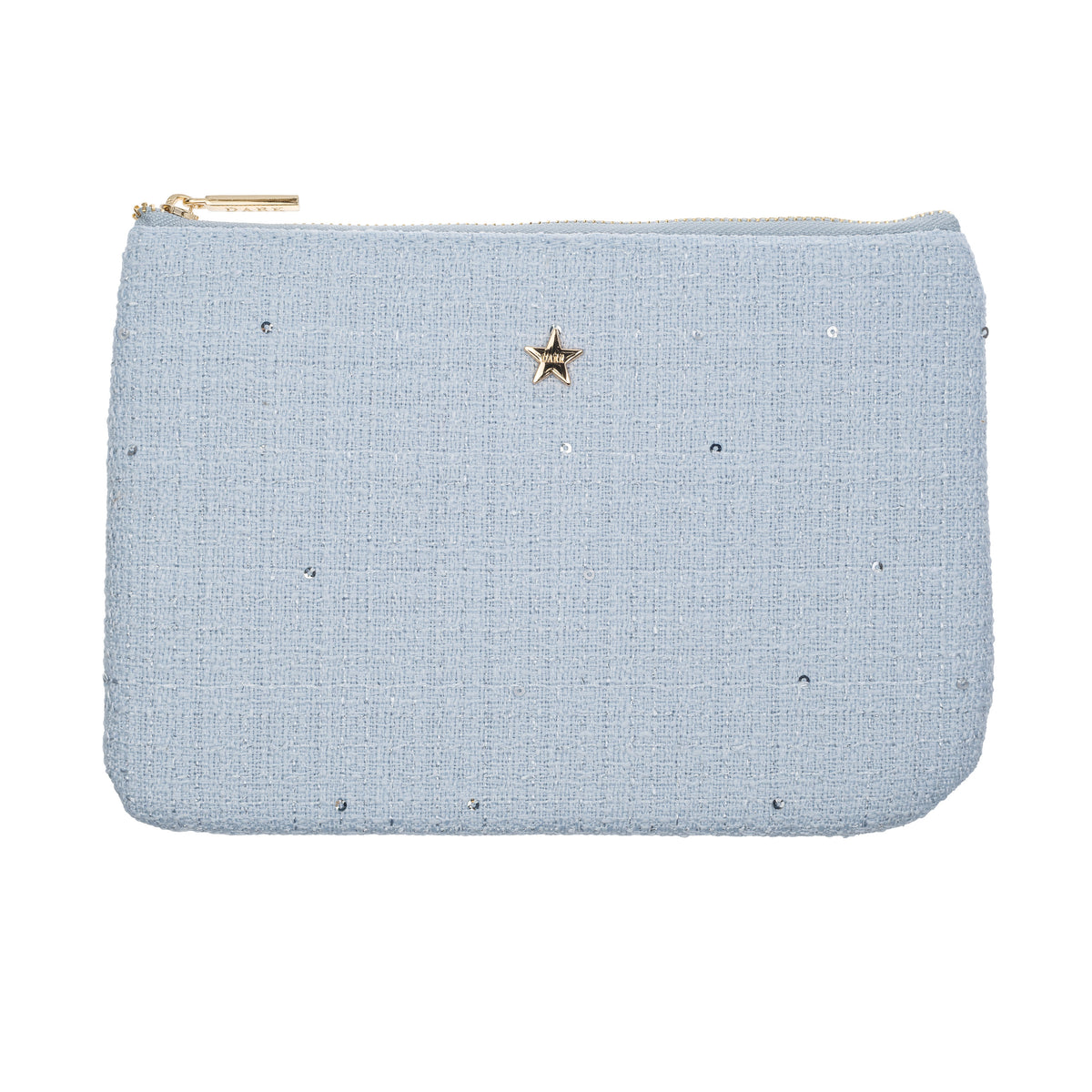 TWEED SMALL POUCH COOL BABY BLUE