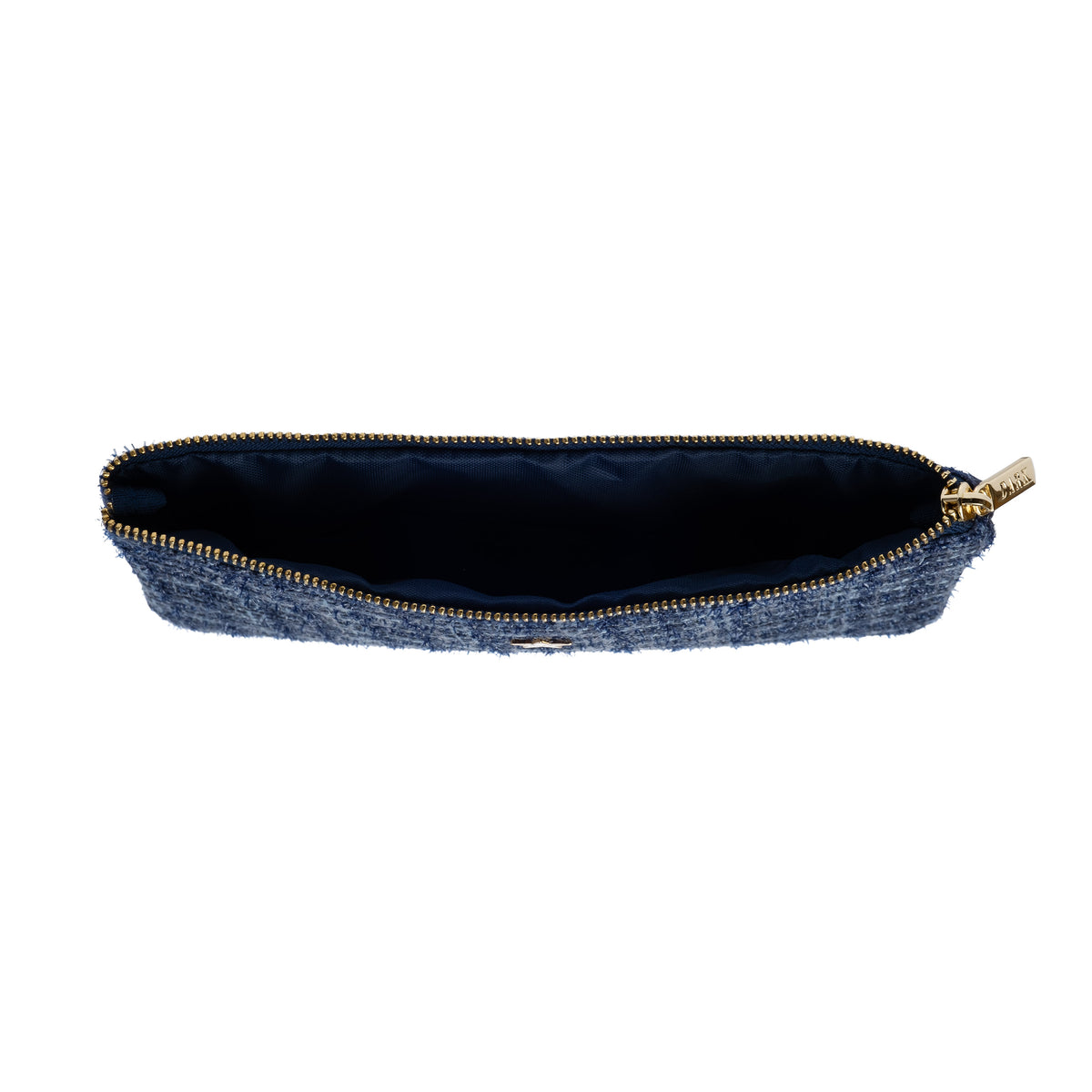 TWEED SMALL POUCH GRISALLE BLUE