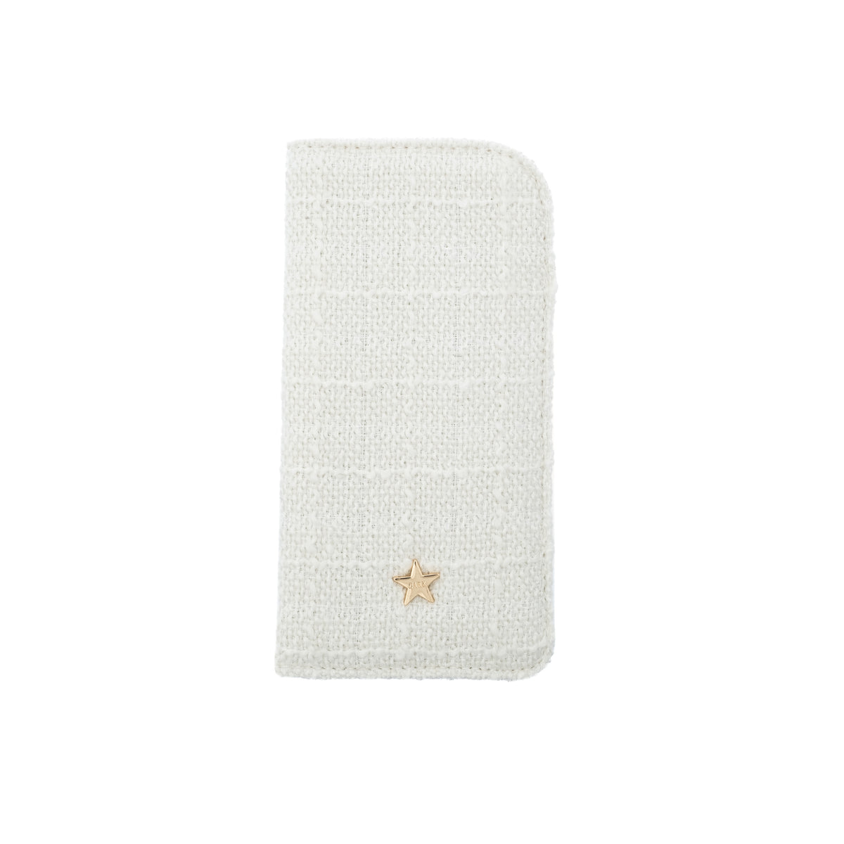 VELVET EYEWEAR CASE OFF WHITE BUTTERFLY PATTERN VELVET EYEWEAR CASE OFF WHITE BUTTERFLY PATTERN