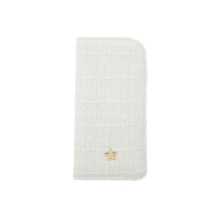 TWEED EYEWEAR CASE OFF WHITE