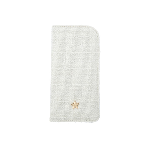TWEED EYEWEAR CASE OFF WHITE