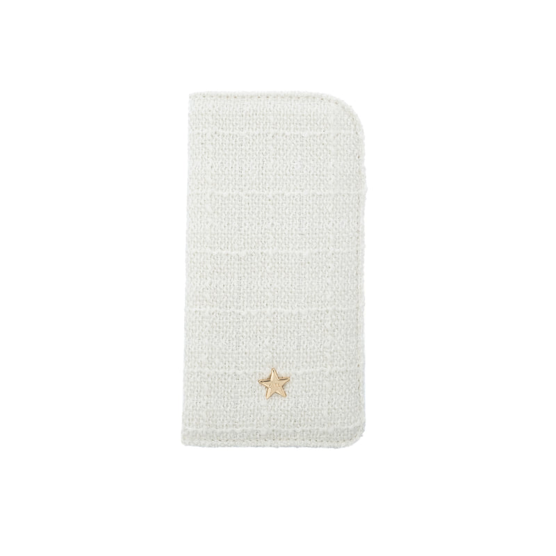 TWEED EYEWEAR CASE OFF WHITE