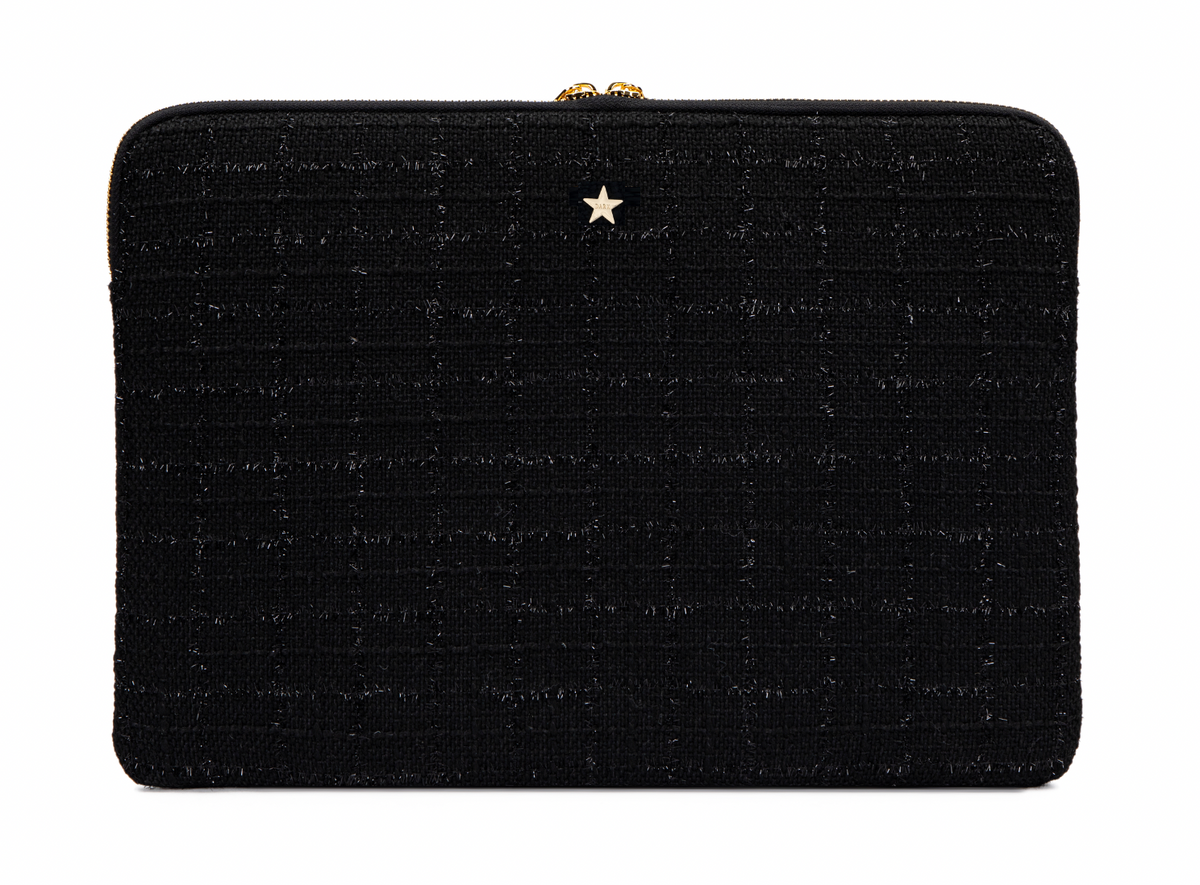 TWEED MAC COVER BLACK