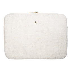 TWEED MAC COVER OFF WHITE W/SAND