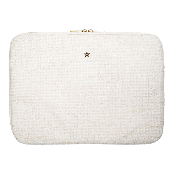 TWEED MAC COVER OFF WHITE W/SAND