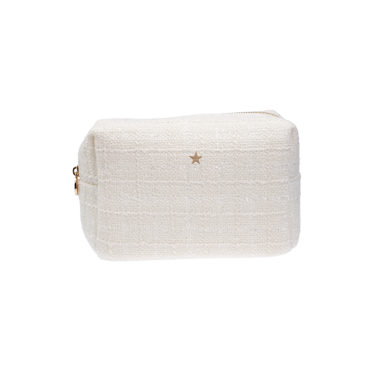TWEED MAKE-UP POUCH SMALL OFF WHITE