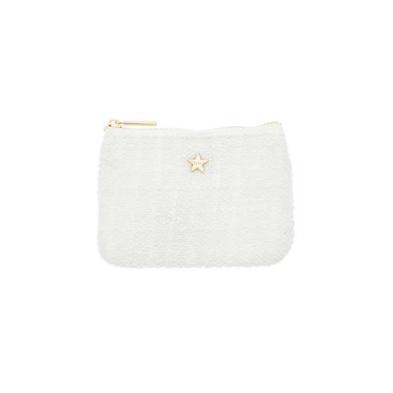 TWEED MINI POUCH OFF WHITE