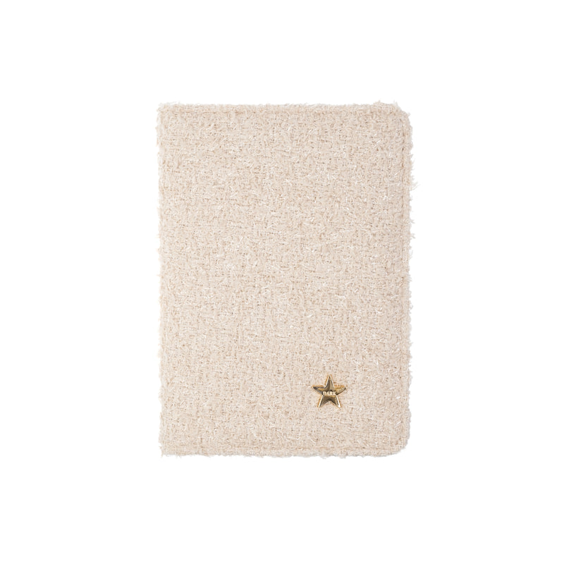TWEED PASSPORT COVER SAND