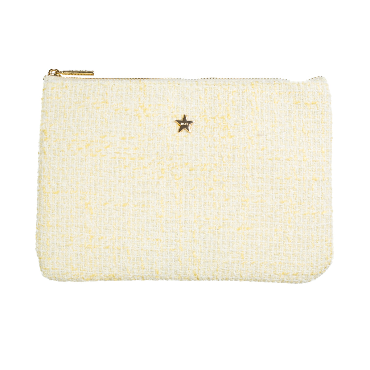 TWEED SMALL POUCH PALE YELLOW