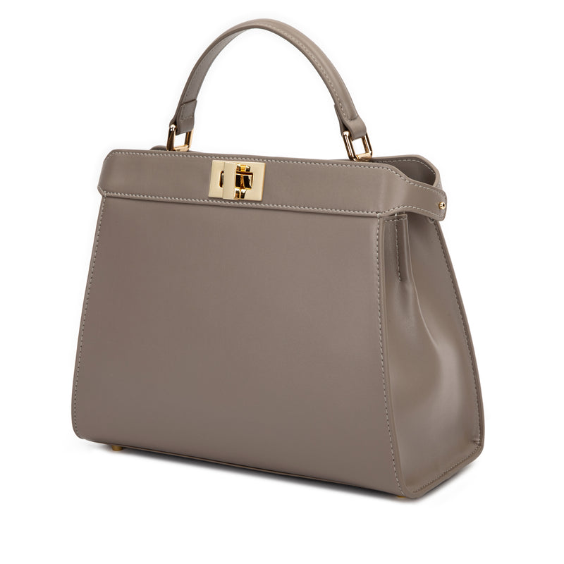 LEATHER MEDIUM LADY BAG NAPPA TAUPE