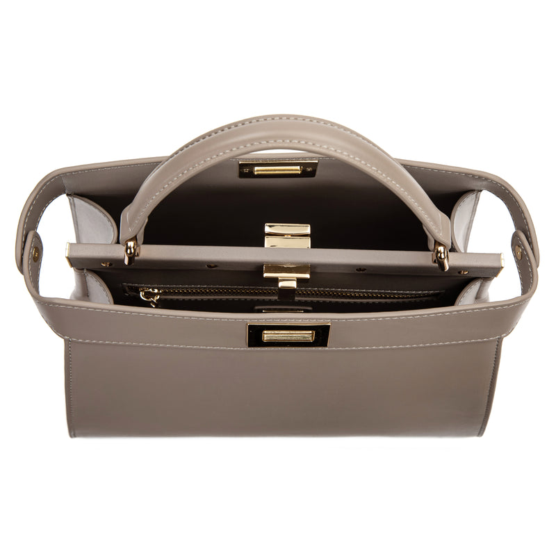 LEATHER MEDIUM LADY BAG NAPPA TAUPE