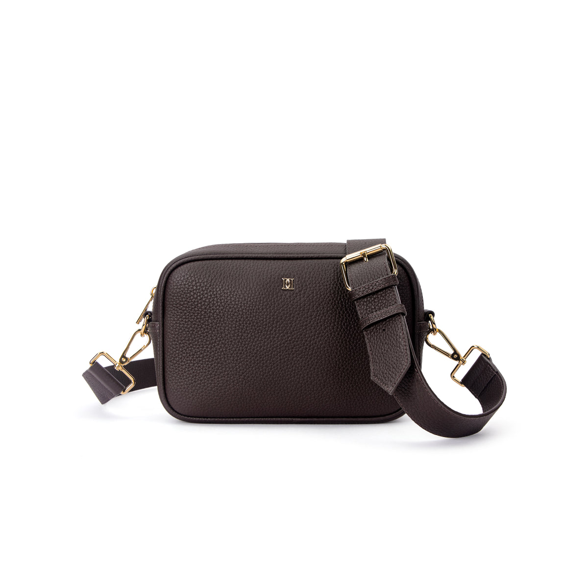 LEATHER BOX BAG CHOCOLATE BROWN