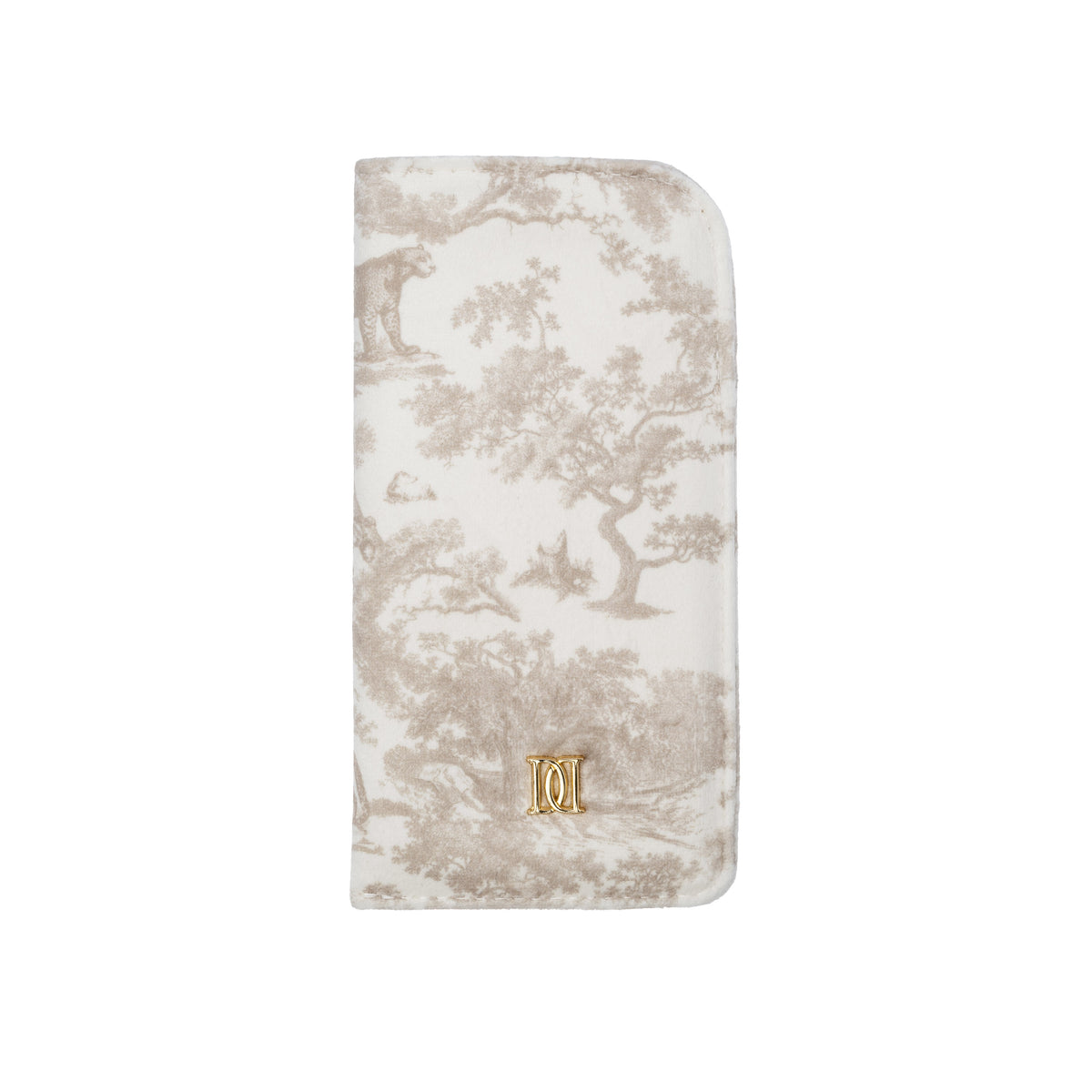 VELVET EYEWEAR CASE SAND SAVANNAH PATTERN