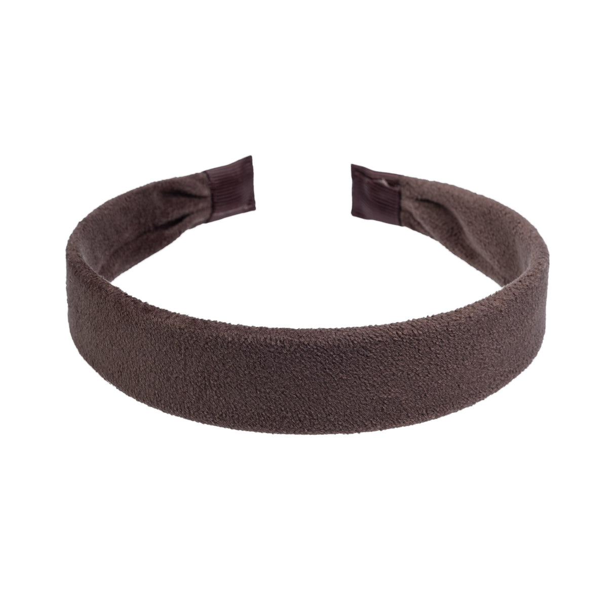 VELVET HAIR BAND CHOCOLATE BROWN