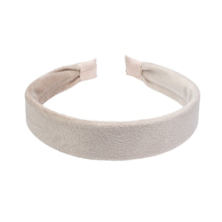 VELVET HAIR BAND DARK SAND