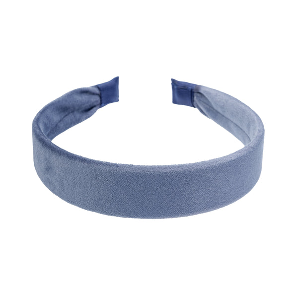 VELVET HAIR BAND GRISALLE BLUE