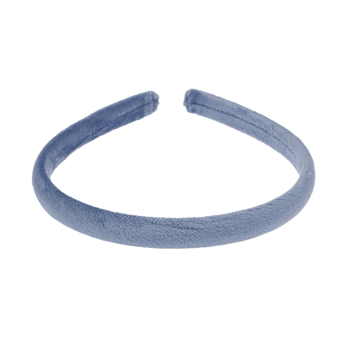 VELVET HAIR BAND THIN COUNTRY BLUE