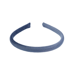 VELVET HAIR BAND THIN GRISALLE BLUE