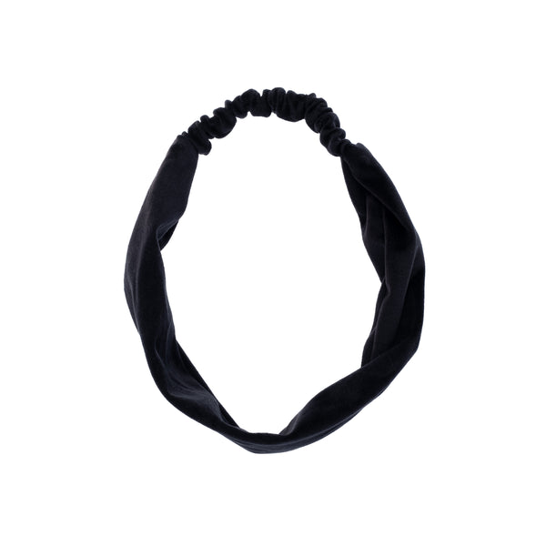 VELVET HEADBAND BLACK