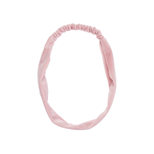 VELVET HEADBAND LIGHT ROSE