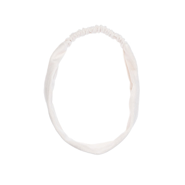 VELVET HEADBAND OFF WHITE