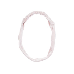 VELVET HEADBAND SPARKLED PALE ROSE