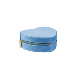 VELVET HEART JEWELLERY BOX IBIZA BLUE