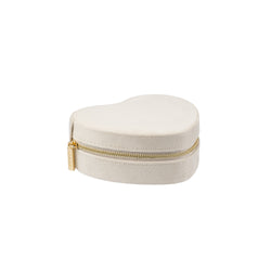 VELVET HEART JEWELLERY BOX SAND