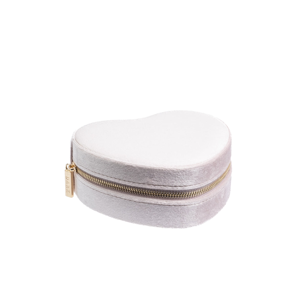 VELVET HEART JEWELLERY BOX SAND