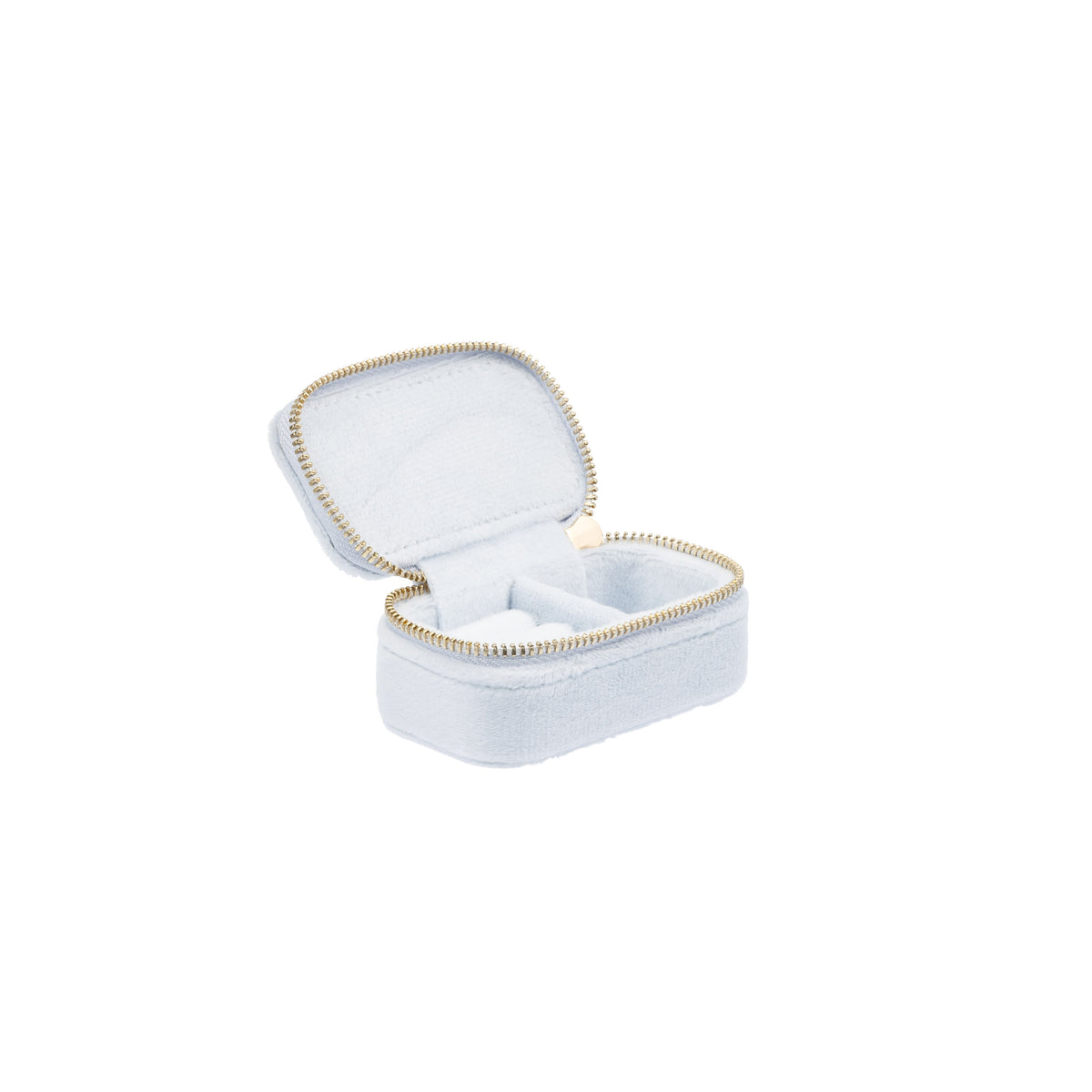VELVET JEWELLERY BOX MICRO COOL BABY BLUE