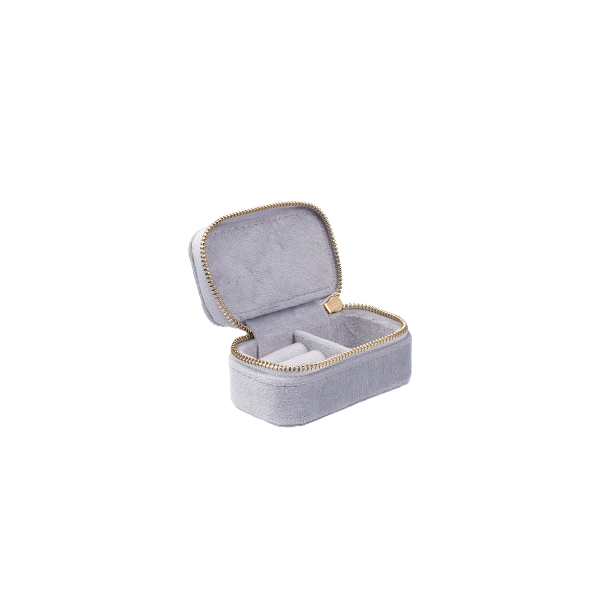 VELVET JEWELLERY BOX MICRO COOL BLUE