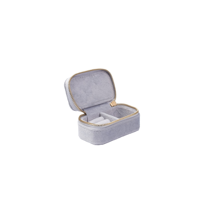 VELVET JEWELLERY BOX MICRO COOL BLUE VELVET JEWELLERY BOX MICRO COOL BLUE