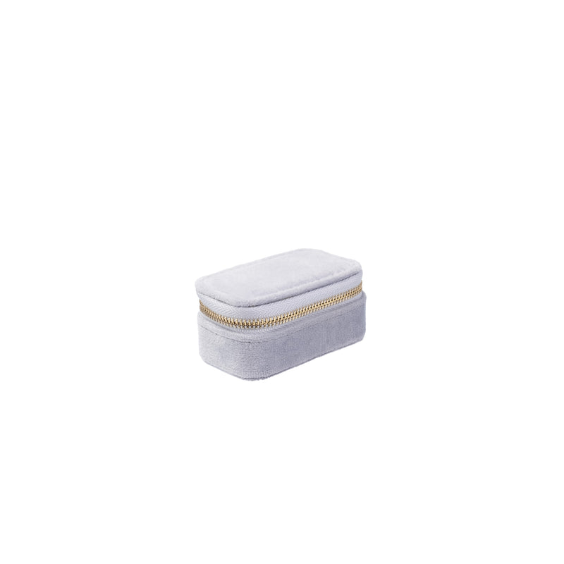 VELVET JEWELLERY BOX MICRO COOL BLUE VELVET JEWELLERY BOX MICRO COOL BLUE