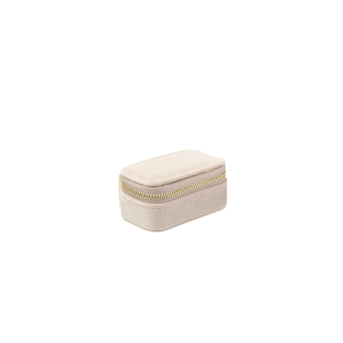 VELVET JEWELLERY BOX MICRO DARK SAND
