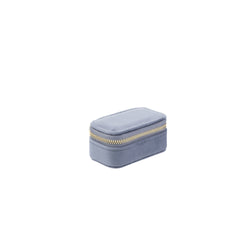 VELVET JEWELLERY BOX MICRO GRISALLE BLUE