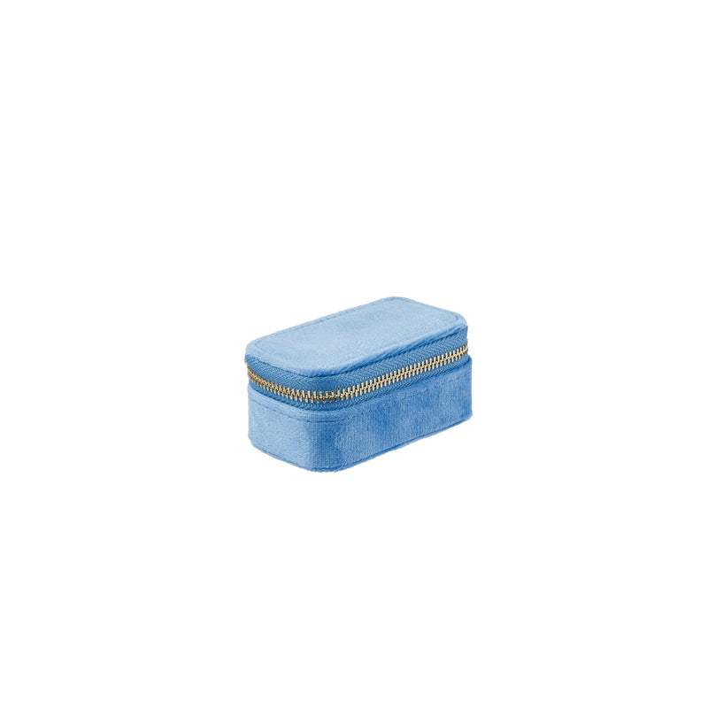 VELVET JEWELLERY BOX MICRO IBIZA BLUE
