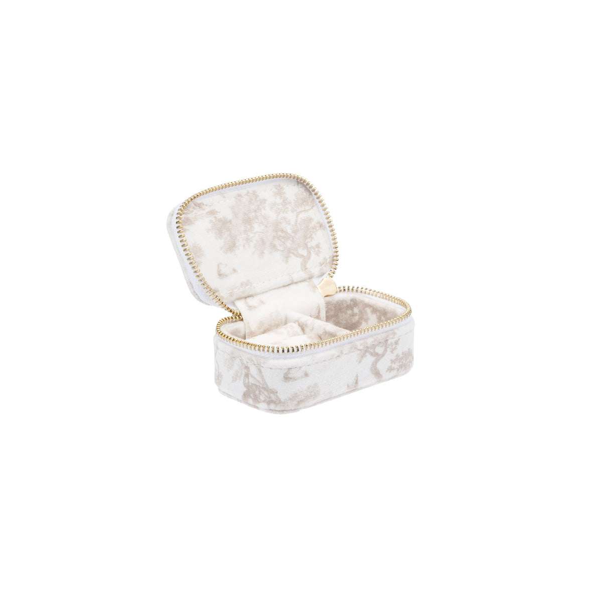VELVET JEWELLERY BOX MICRO SAND SAVANNAH PATTERN