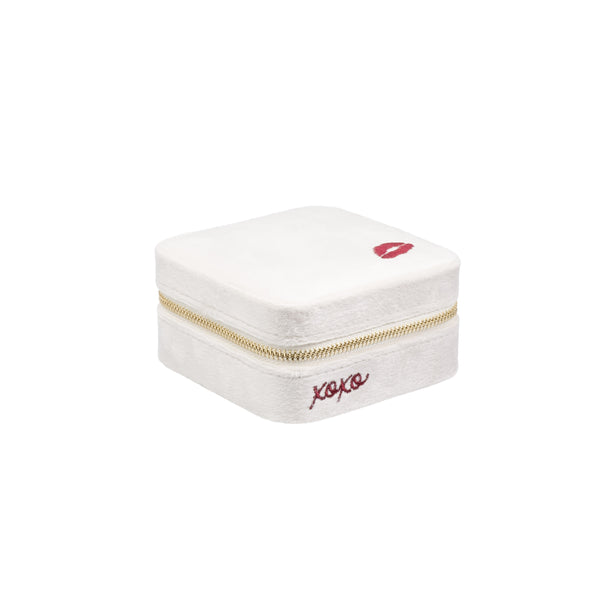 VELVET JEWELLERY BOX MINI SANTA BABY