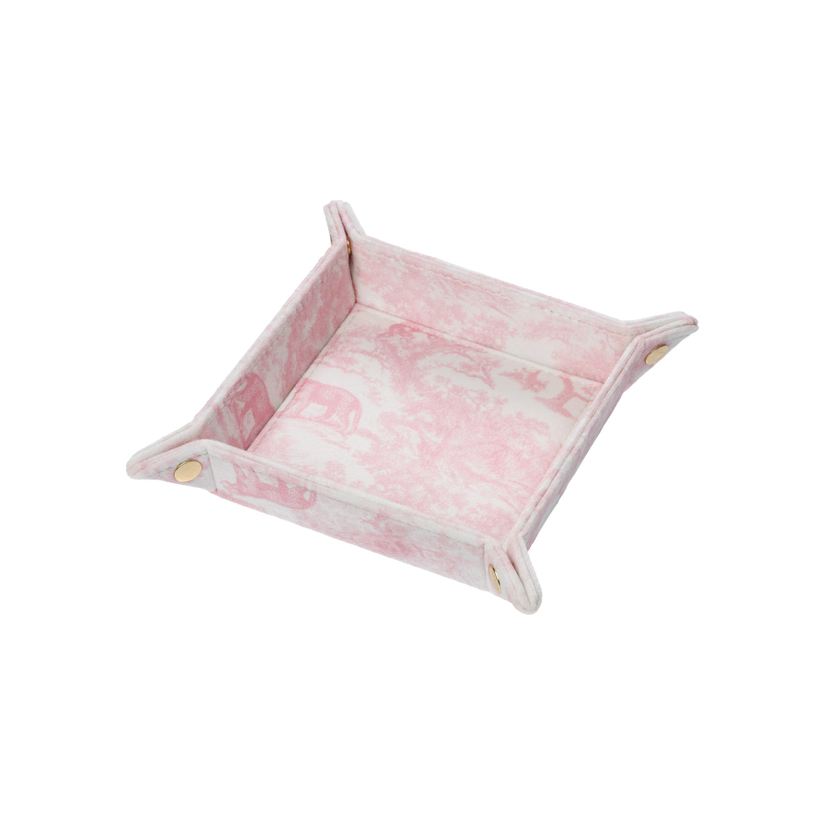 VELVET JEWELLERY TRAY SMALL COTTON CANDY SAVANNAH PATTERN