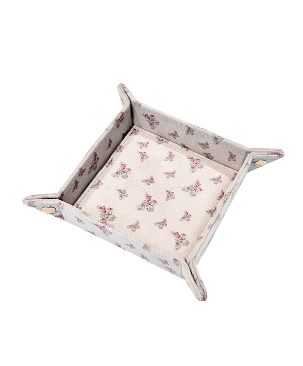 VELVET JEWELLERY TRAY SMALL SAND BUTTERFLY PATTERN