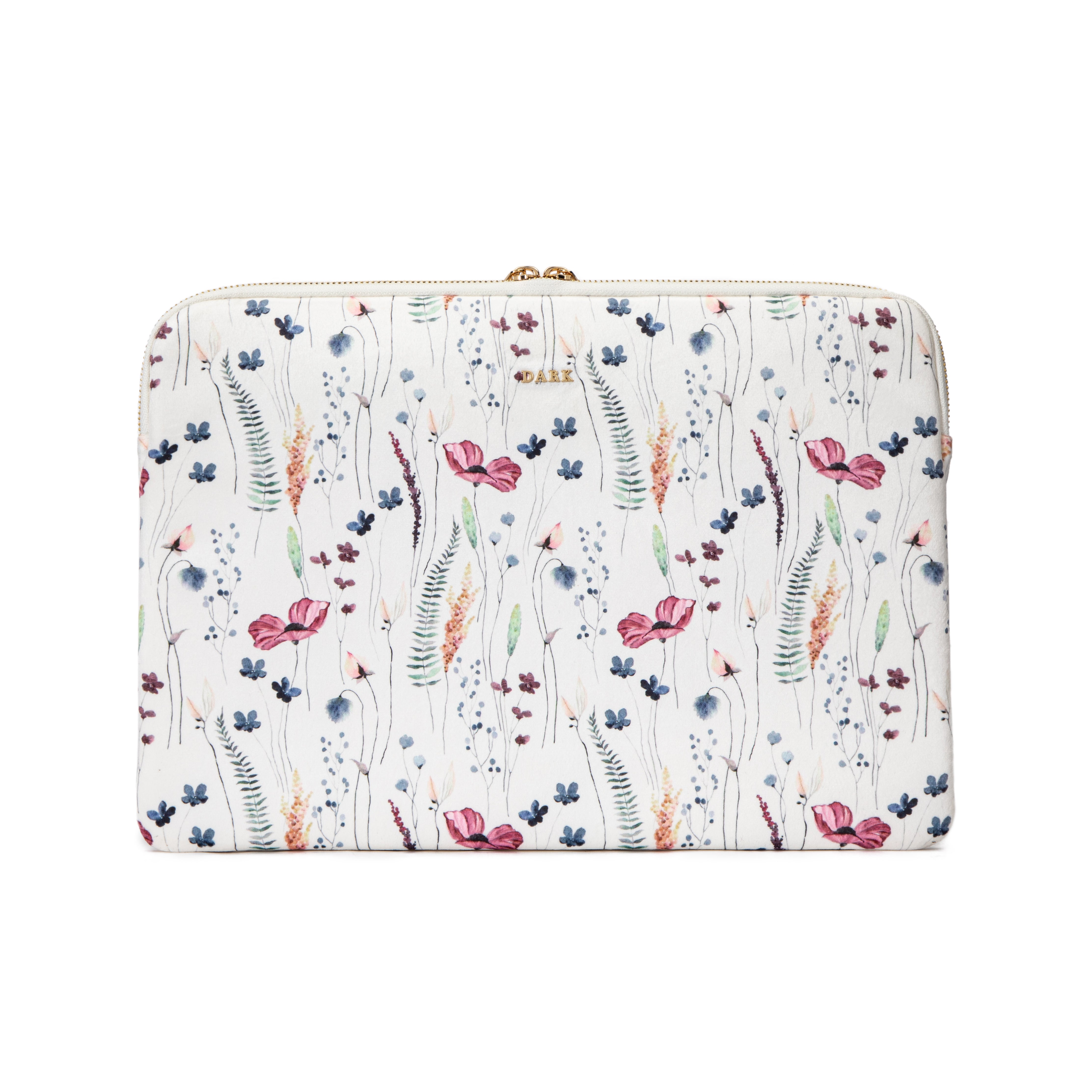 VELVET MAC COVER MULTICOLOR FLOWER PATTERN VELVET MAC COVER MULTICOLOR FLOWER PATTERN
