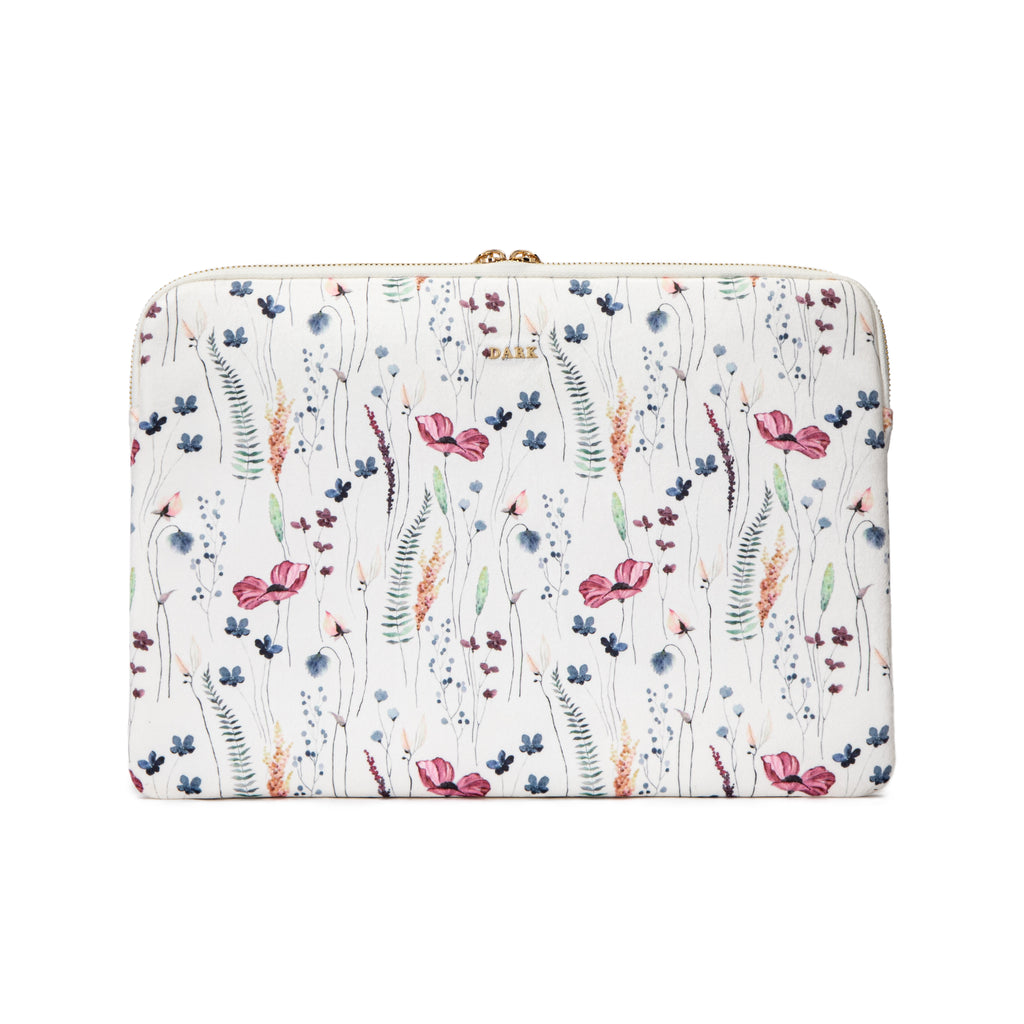 VELVET MAC COVER MULTICOLOR FLOWER PATTERN VELVET MAC COVER MULTICOLOR FLOWER PATTERN