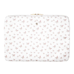 VELVET MAC COVER OFF WHITE BUTTERFLY PATTERN