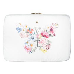 VELVET MAC COVER OFF WHITE W/BUTTERFLY