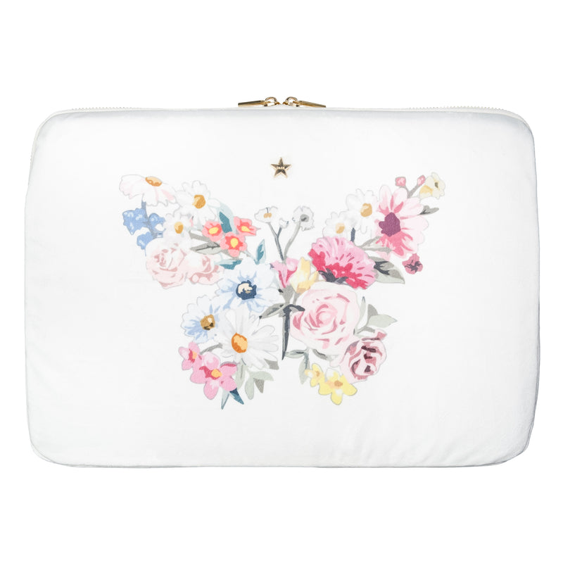 VELVET MAC COVER OFF WHITE W/BUTTERFLY