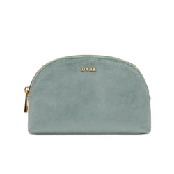 VELVET MAKE-UP POUCH SMALL SPARKLED TEAL