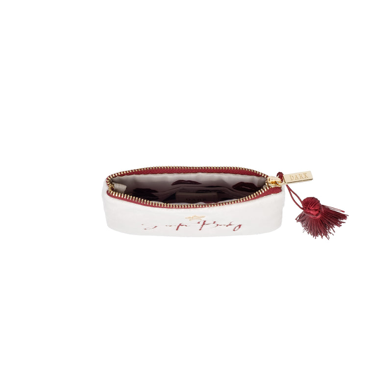 VELVET MINI POUCH SANTA BABY